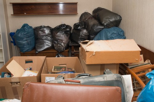 Clearing out a residential flat in Willesden